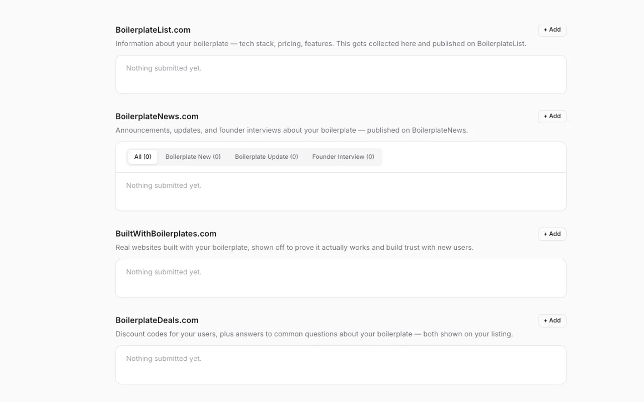 Boilerplate Management