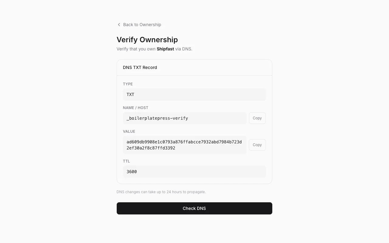 Claim Your Boilerplate